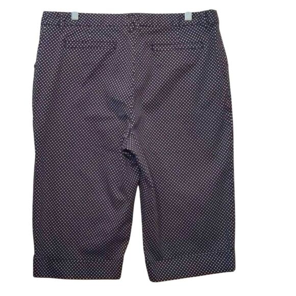 Capri Pants Black White Cotton Stretchy Dots 12 - Picture 2 of 9